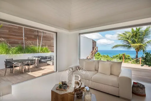 Séjour - Villa de Luxe avec Vue Mer à Saint-Barthélemy