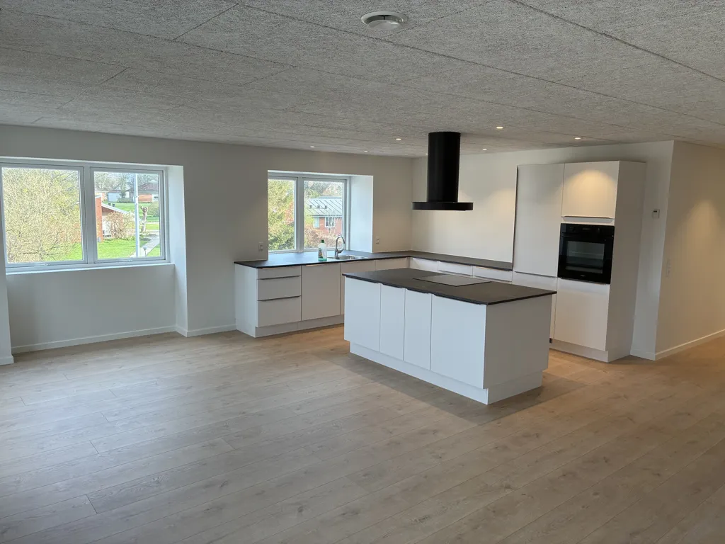 Cuisine - Renovated Apartment with Balcony in Hammershøj