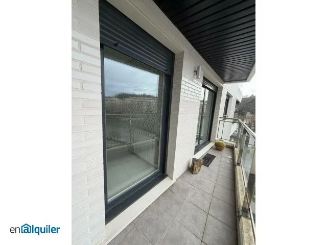 Balcony - Furnished Apartment with River View in Donostia