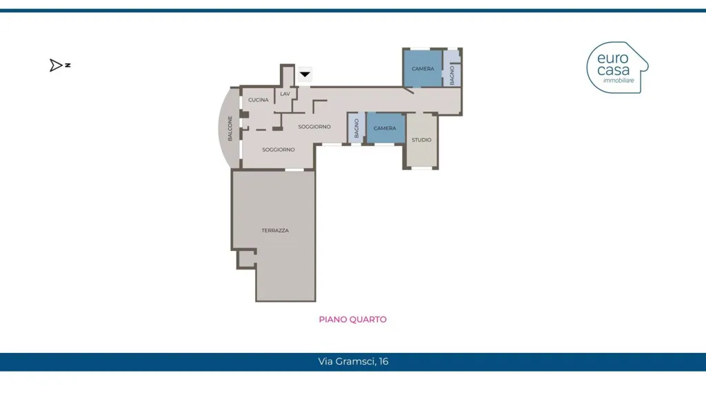 Floor Plan - Luxury Penthouse with Pool in Cassina de' Pecchi