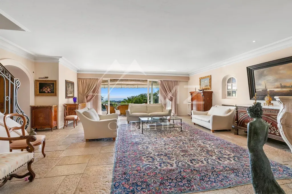 Séjour - Villa Provençale avec Vue Panoramique à Saint-Paul de Vence