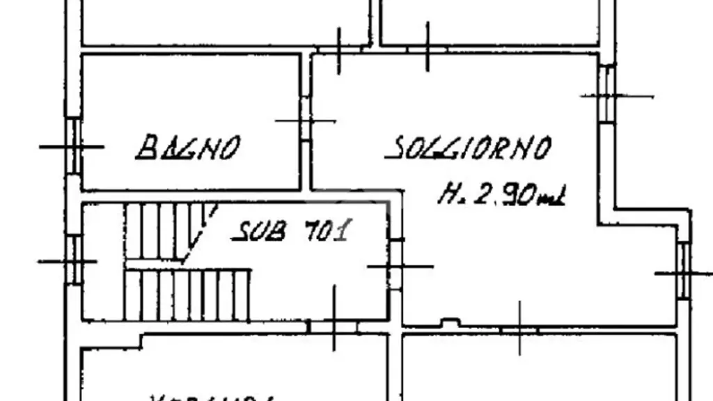 Floor Plan - Ground Floor Apartment with Veranda in Ghisalba