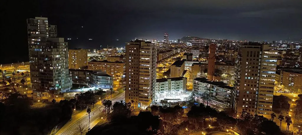 Vue aérienne - Luxury Apartment with Panoramic Views in Barcelona