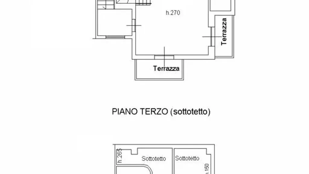 Floor Plan - Duplex Apartment with Balcony in Campi Bisenzio