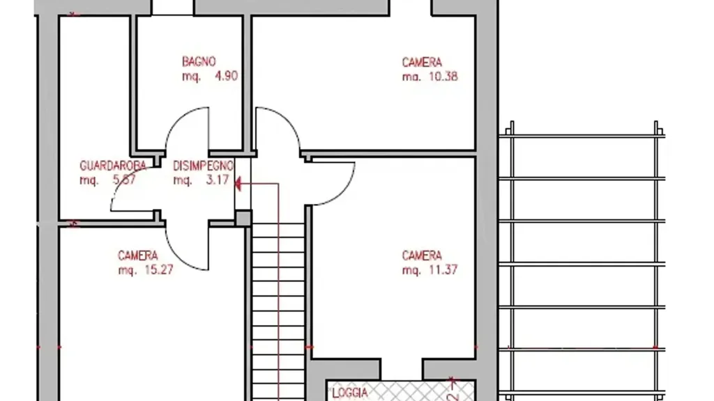 Plan - New Villa with Solar Panels in Brugine