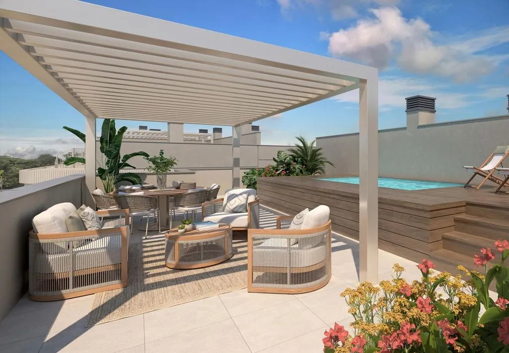 Terrace - Luxury Penthouse with Pool in Estepona