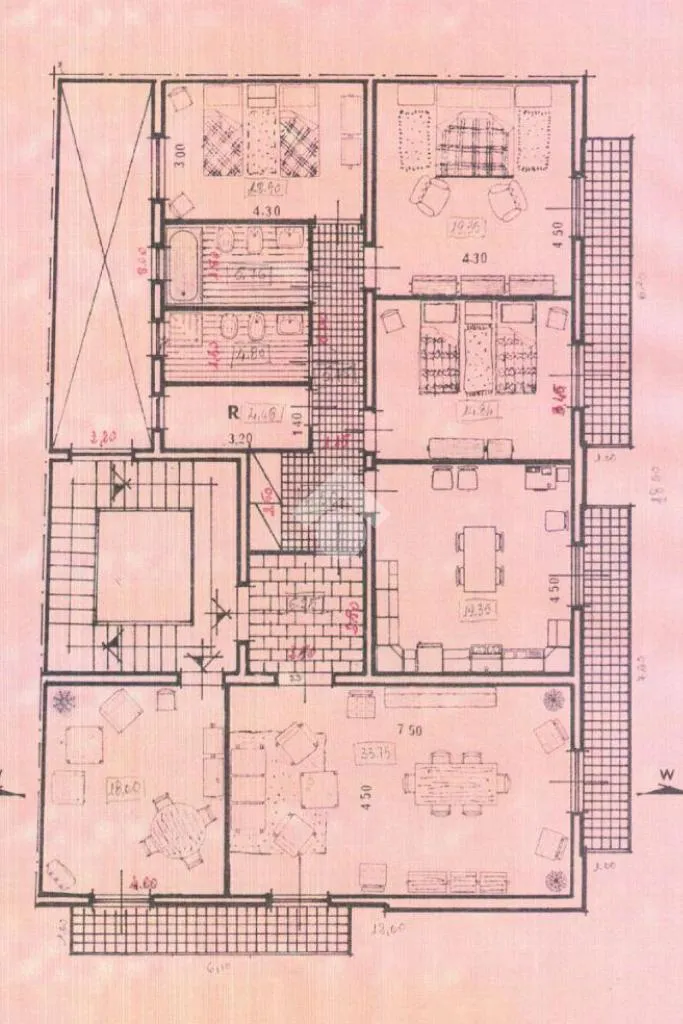 Plaan - Angular Apartment with Balconies in Mazara del Vallo
