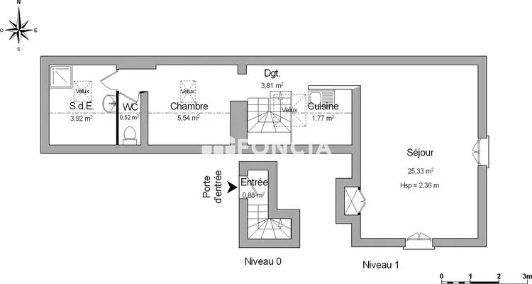 Planimetria - 2-Bedroom Flat in Central Valence