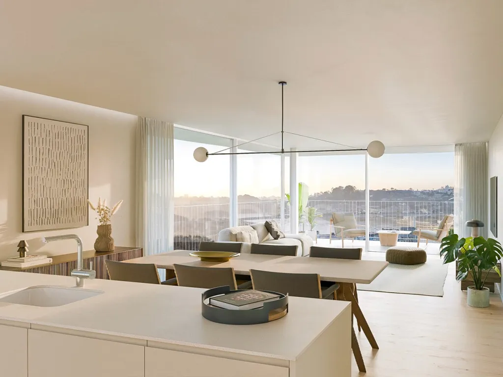 Köök - Duplex Apartment with River View in Gondomar