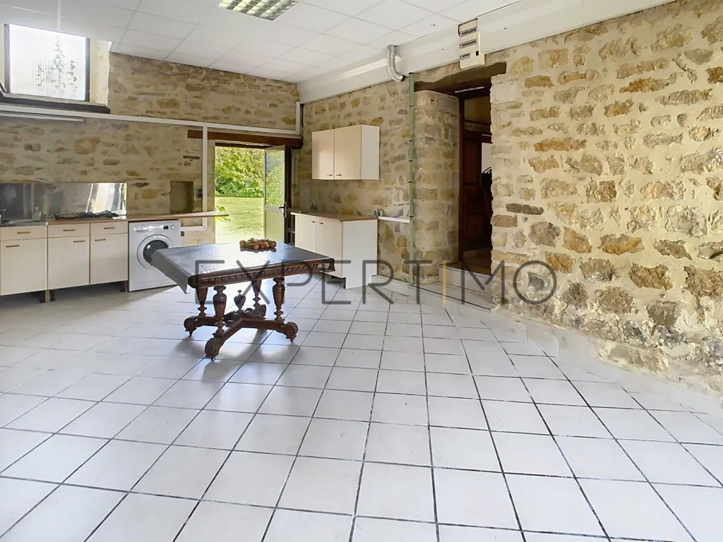 Kitchen - Renovated Stone House with Workshop in Noyers-Bocage