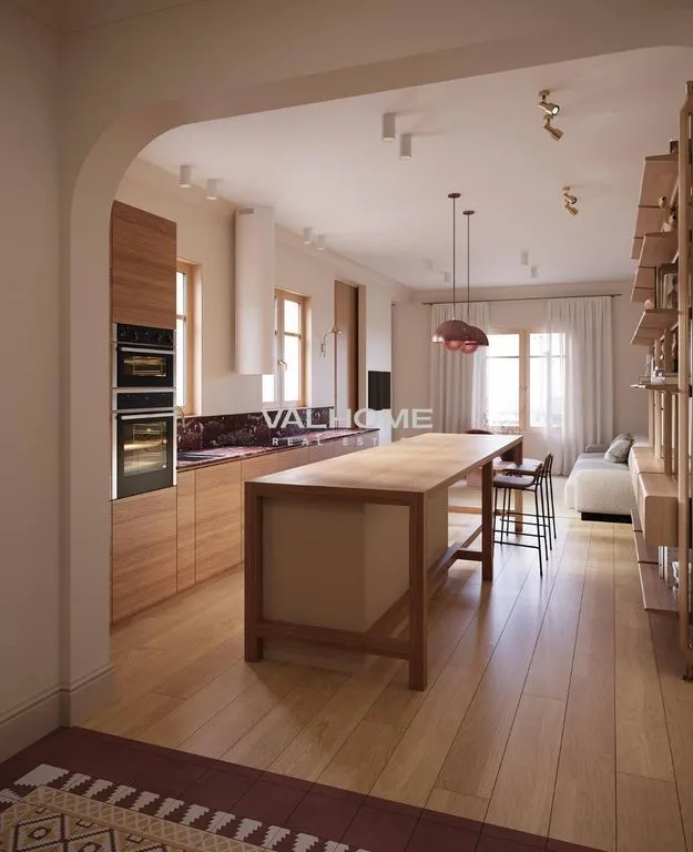 Kitchen - Luxury Apartment with Double Orientation in Barcelona