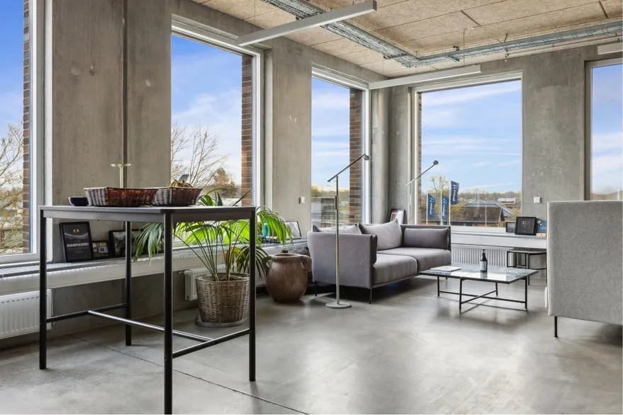 Living Room - Modern Office with Parking in Odense