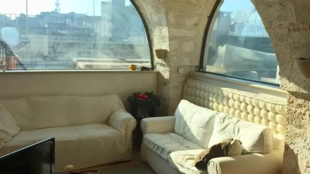 Living Room - Historic Palazzo with Panoramic Terrace in Ostuni