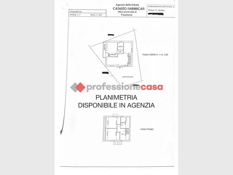 Plan - Bright Bungalow Flat with Balcony in Anagni