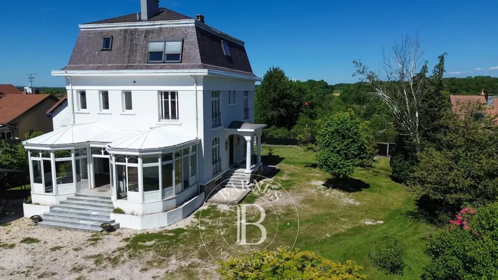 Aerial - Master House with Pool and Annex in Chavelot