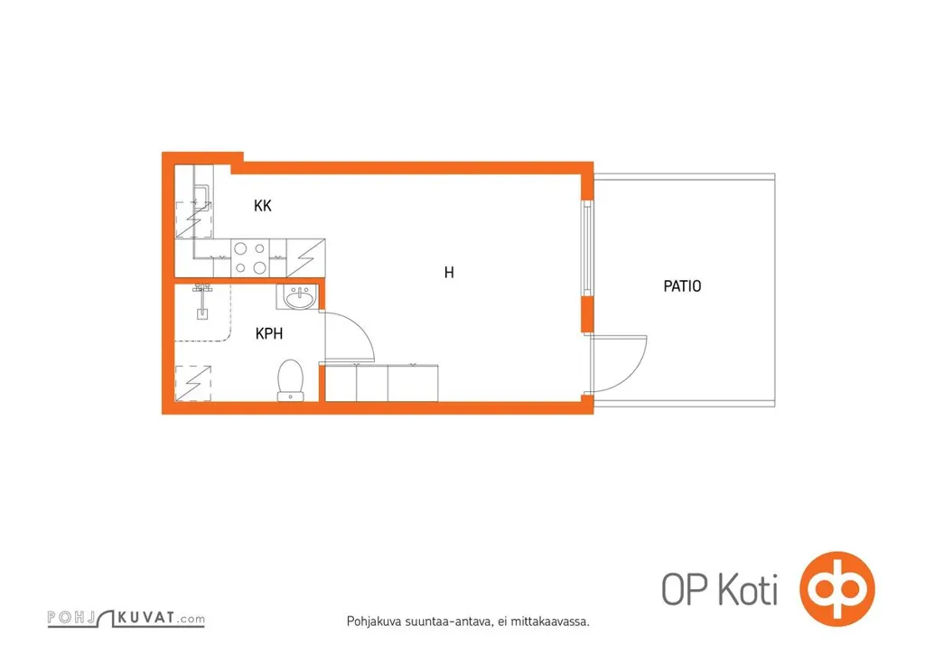 Plan - Stylishly Renovated Flat with Terrace in Puijonlaakso
