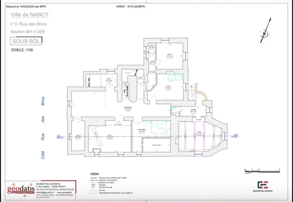 Plan - Maison de Maître avec Potentiel Locatif à Nancy