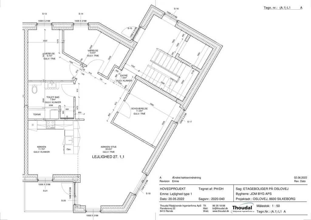 Plan - 3-Bedroom Apartment with View in Silkeborg