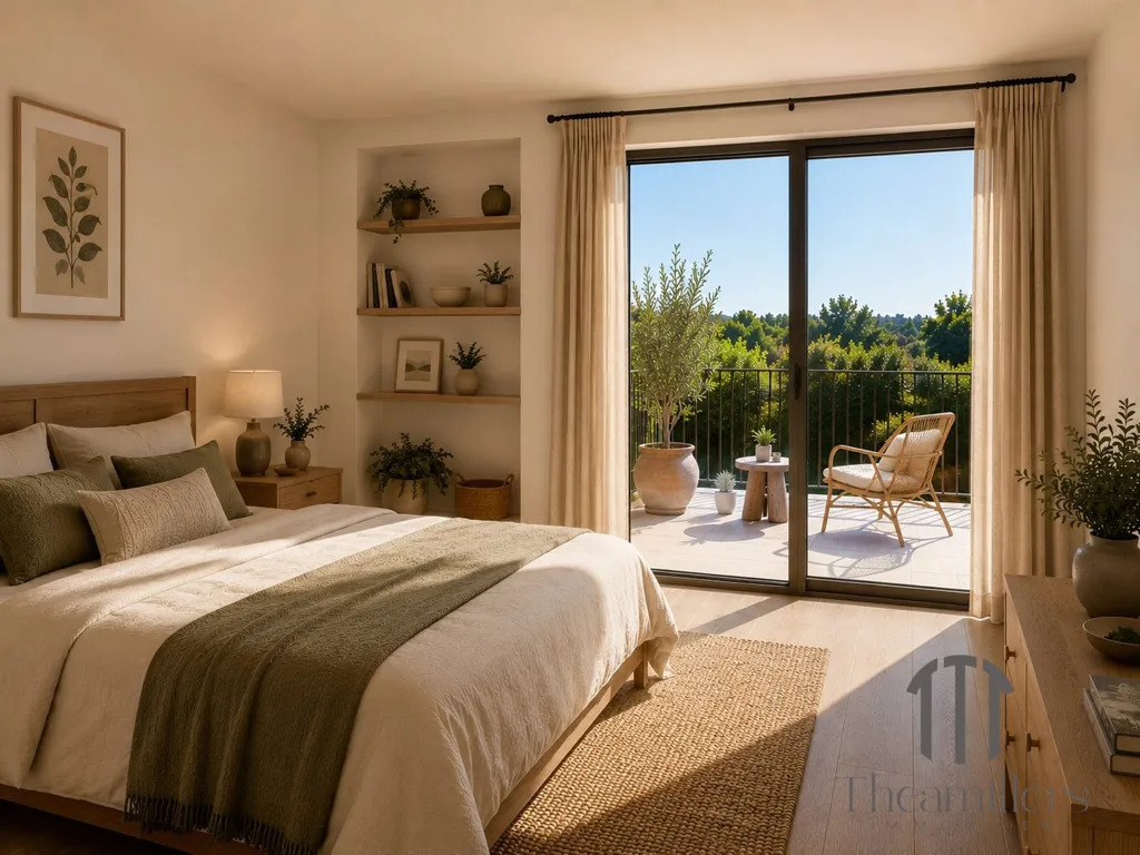 Chambres - Villa contemporaine avec vue dégagée à Saint-Étienne-du-Grès