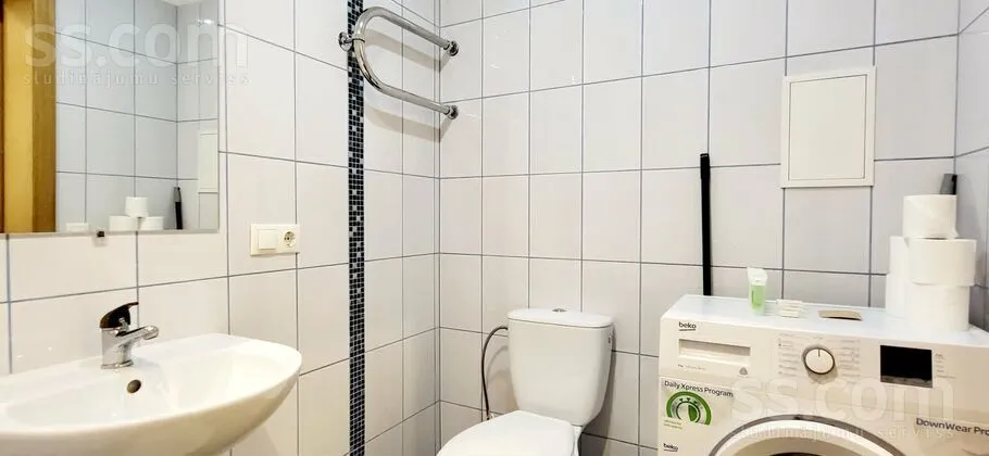 Salles de bain - Studio Apartment with Balcony in Riga Centre
