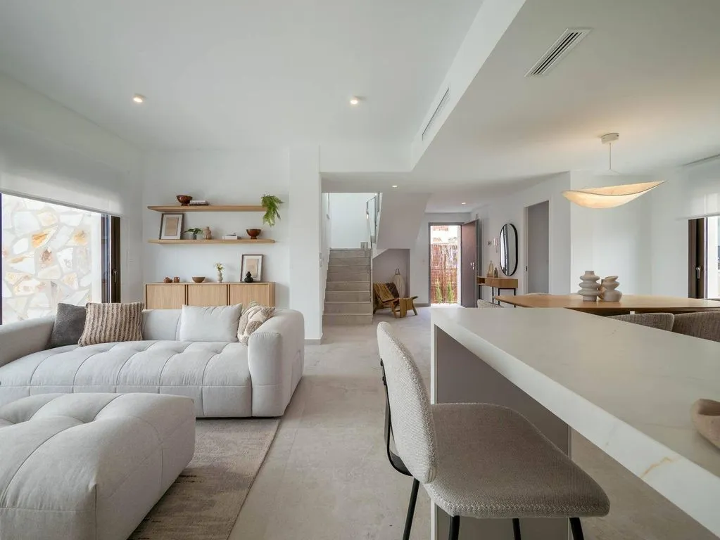 Living Room - New-Build Villa with Pool in Algorfa