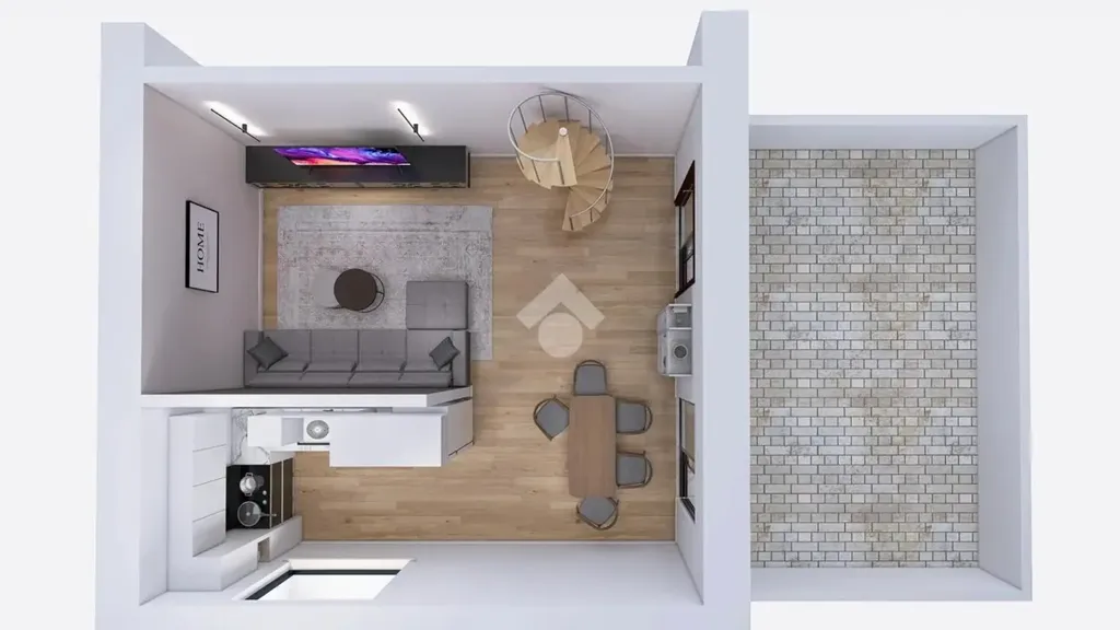 Plan - Armed Two-Bedroom Apartment near Atripalda