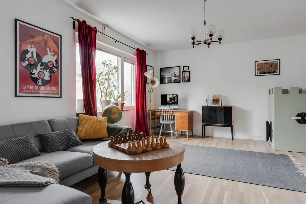 Séjour - Two-bedroom Apartment with Balcony in Trollskogen