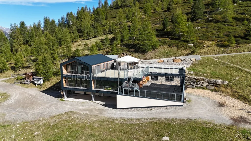 Vue aérienne - Alpine Hut with Panoramic Views in Pfelders