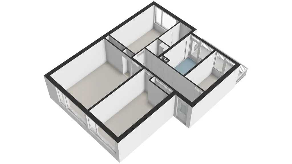 Plaan - 4-Bedroom Apartment with Balcony near Delft