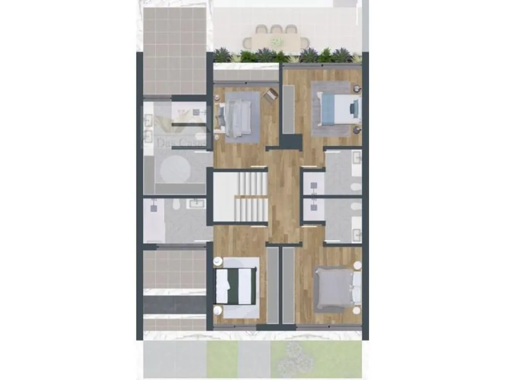 Plan - Luxury Semidetached House with Pool in Loures