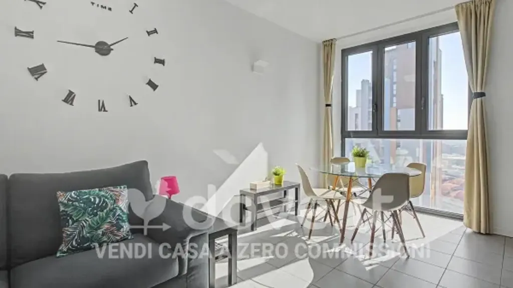 Living Room - Modern Apartment with Balcony in Milan