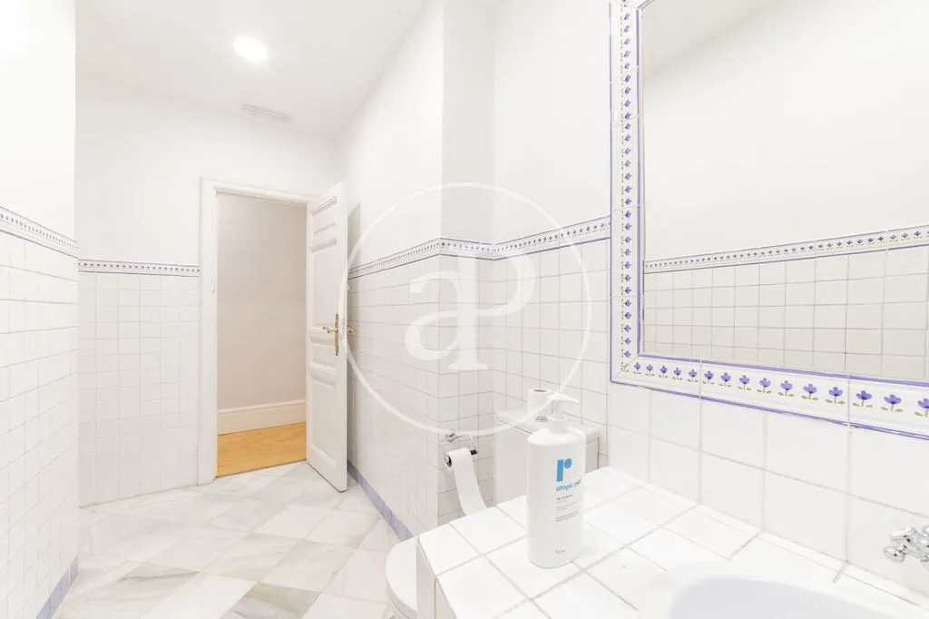 Bathrooms - Luxury Apartment with Classic Façade in Madrid