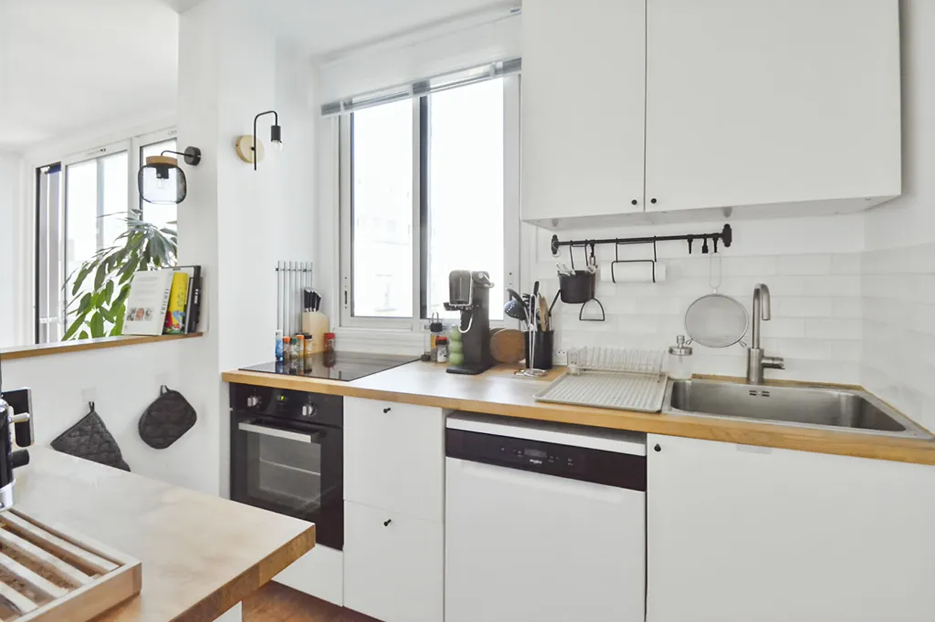 Cucina - Optimised 2-Bed Flat near Marcel Sembat Metro