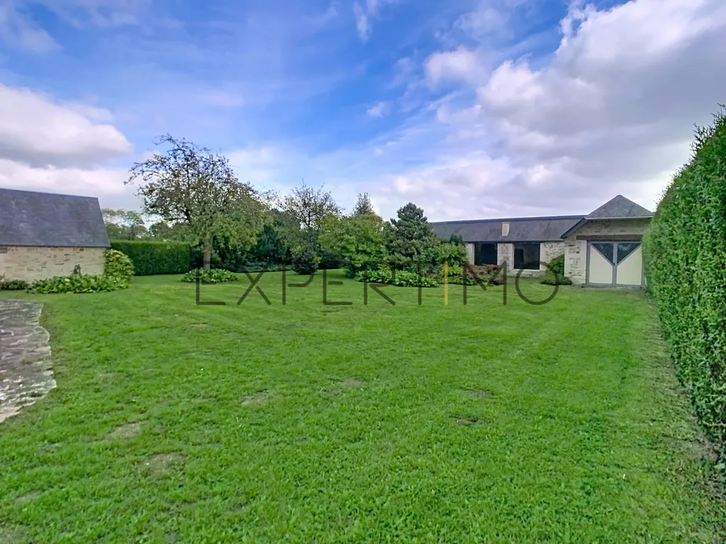Garden - Renovated Stone House with Workshop in Noyers-Bocage