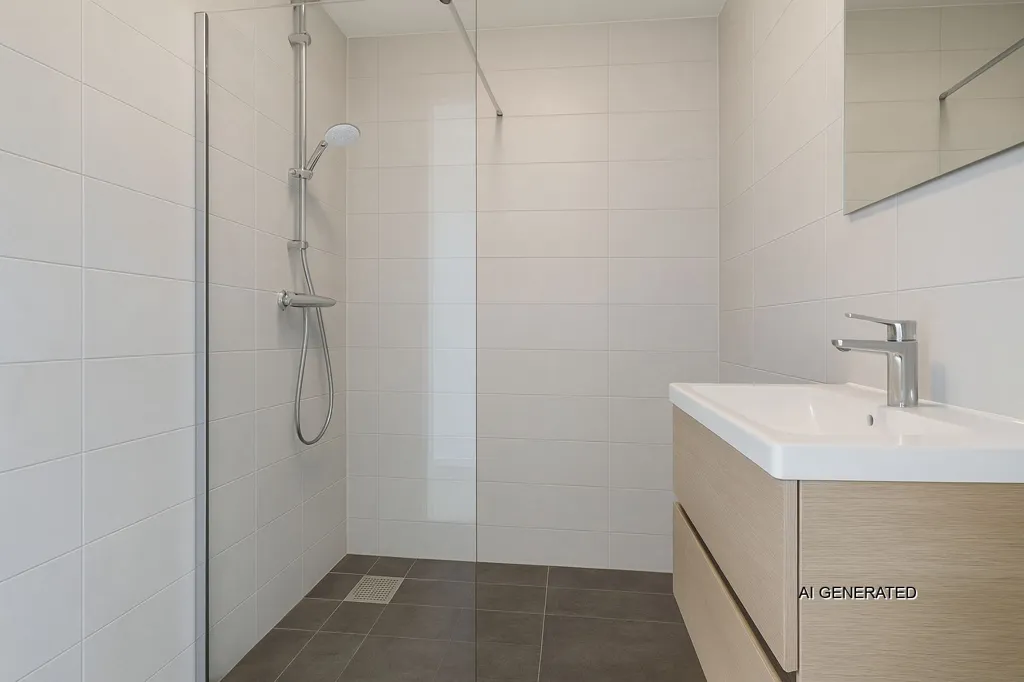 Salles de bain - 4-Bedroom Apartment with Balcony in Overvecht