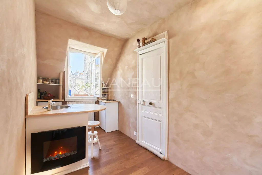 Köök - Studio with View in Paris 7ème