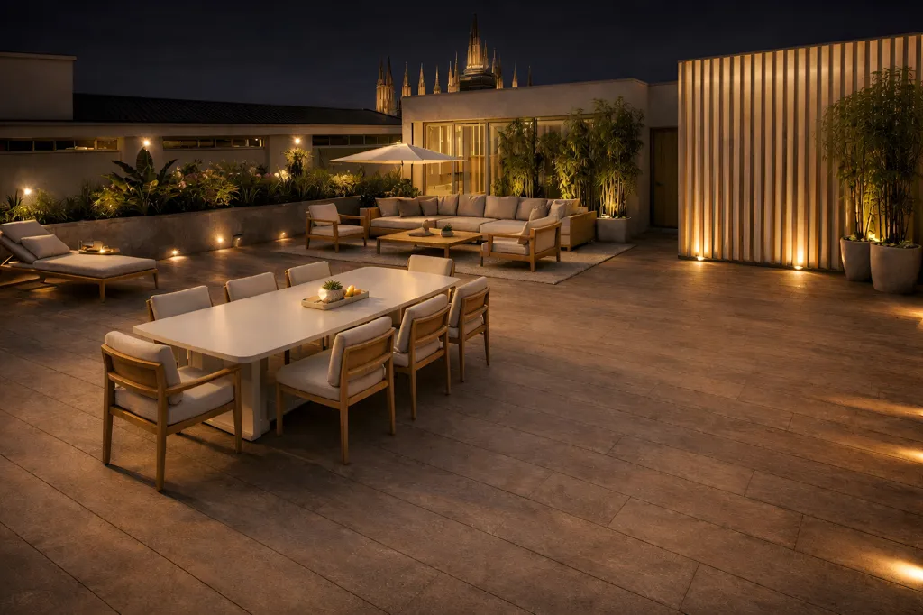 Terrace - Luxury Penthouse with Rooftop Terrace in Milan
