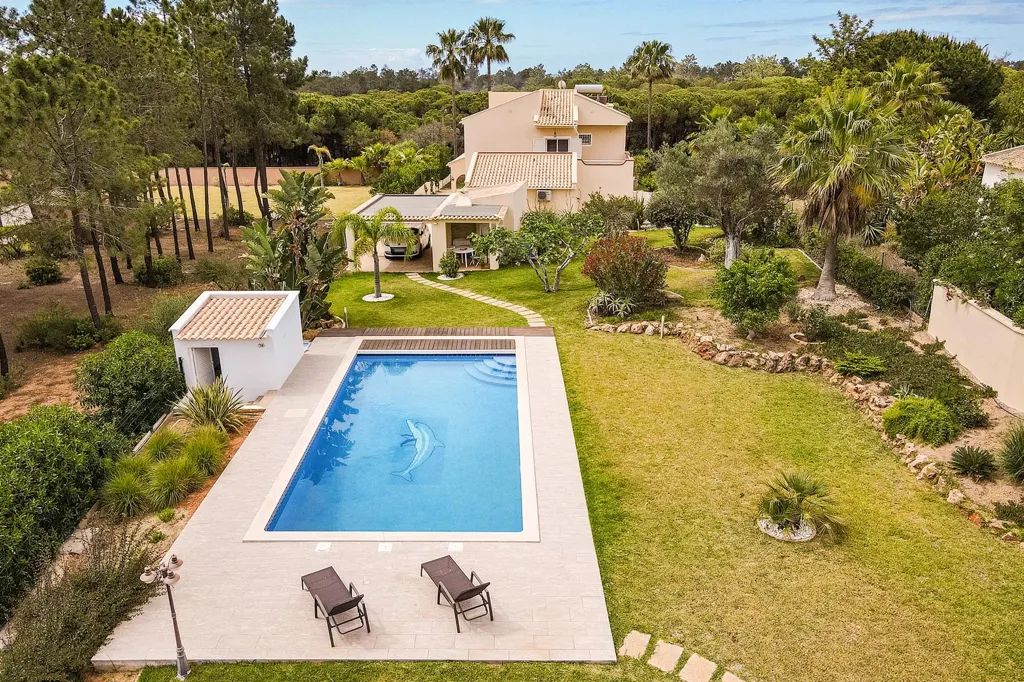 Aerial - Detached House with Pool in Loulé, Portugal