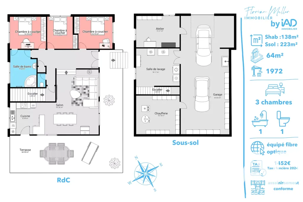 Floor Plan - Single-Level House with Terrace in Bethoncourt