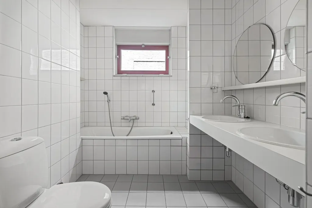 Salles de bain - Galerij Flat with Balcony in Hulst Centre