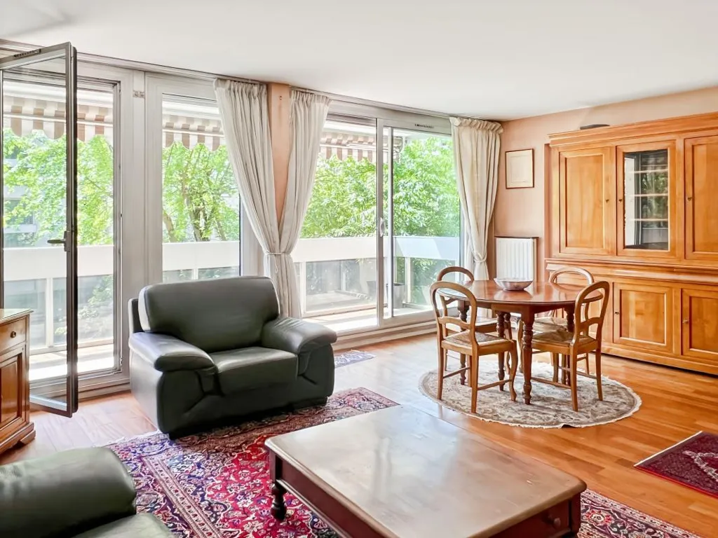 Living Room - Family Flat with Balcony in The Chesnay