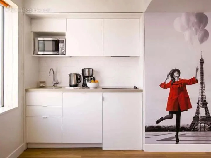 Cuisine - Appartement T1 en Résidence de Tourisme à Paris 15e