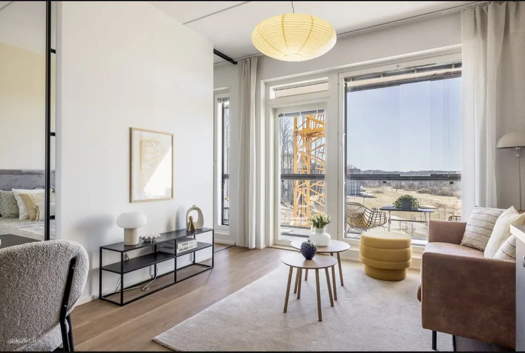 Elutuba - Modern Flat with Balcony in Kirkkonummi