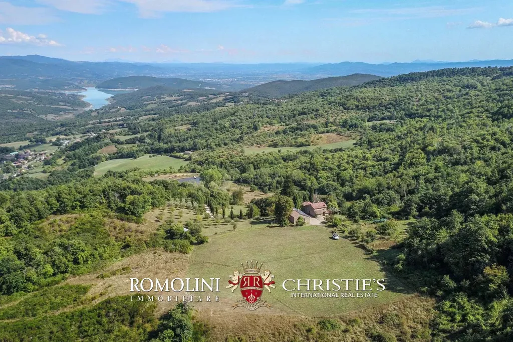 Vue aérienne - Organic Farm with Pool in Tuscany