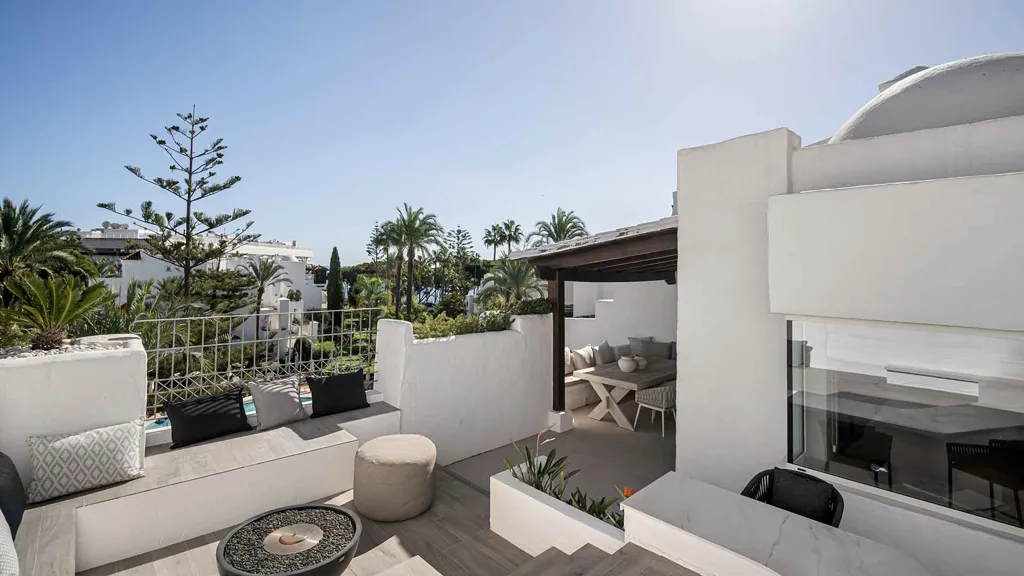 Terrace - Duplex Penthouse with Sea View in Marbella