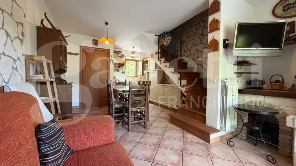 Séjour - Panoramic Semi-Detached Villa in Rocca Di Cambio
