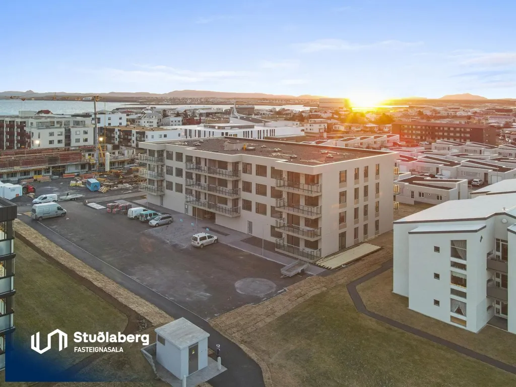 Aerial - New 3-Bedroom Apartment with Elevator in Reykjanesbær