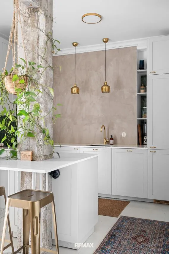 Kitchen - Renovated Apartment with Sauna in Helsinki