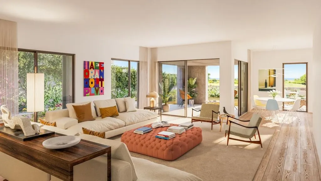 Séjour - Villa with Sea View in Caparica Hills, Almada