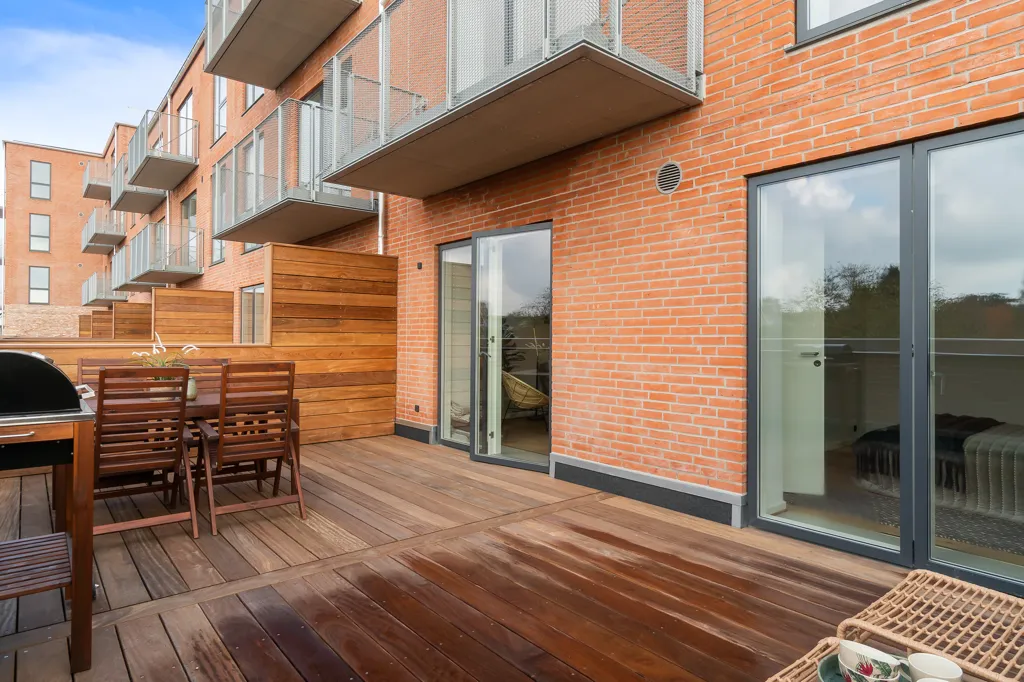 Terrass - Apartment with View in Svendborg
